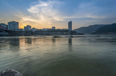 美丽的宜宾城市景观