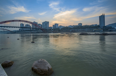 美丽的宜宾城市景观