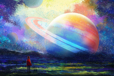 仰望星球的少女