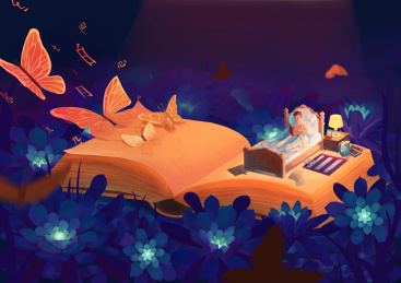 睡前阅读灵感像蝴蝶
