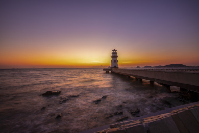 珠海海滨泳场灯塔