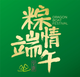 端午节粽情端午手写书法字体