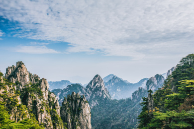 中国安徽黄山自然风光