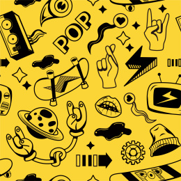 潮流元素无缝插画