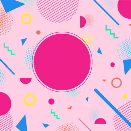 矢量简洁几何形组合元素