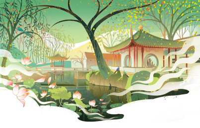 拙政园梧竹幽居亭