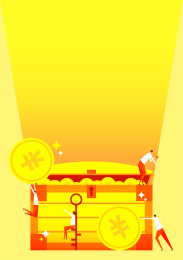 扁平风商务宝箱