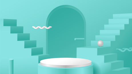 3D模拟场景促销产品陈列展台