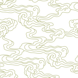 无缝的云纹背景连续图案