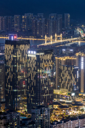 中国珠海拱北城市风光