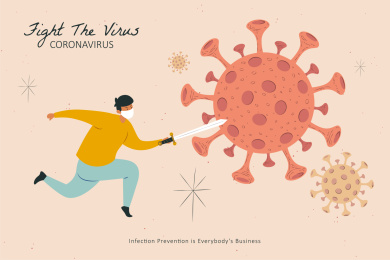 男孩勇敢对抗病毒击退疫情