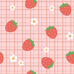 无缝拼接草莓图案