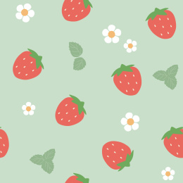 无缝拼接草莓图案