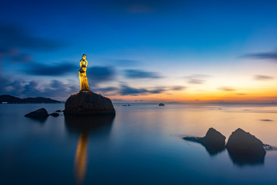 广东珠海地标建筑 珠海渔女