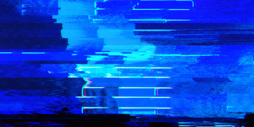 Glitch数字故障赛博朋克抽象背景VJ