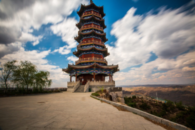 中国山西忻州偏关乾坤湾风光