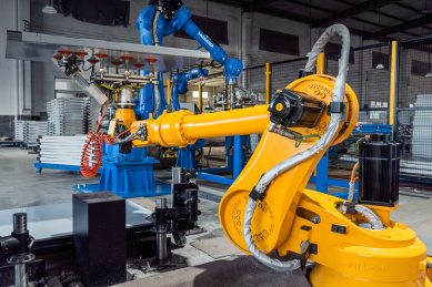 制造中的机器人