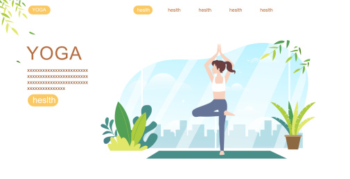 美丽的年轻女孩在早晨练习瑜伽 锻炼身体健