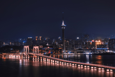 亚洲中国澳门夜景