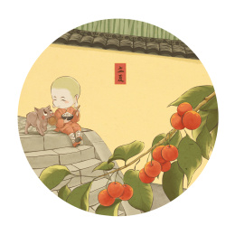 小和尚出尘与猫咪阿赤的节气日常-立夏