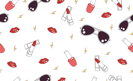 潮流时尚无缝插画