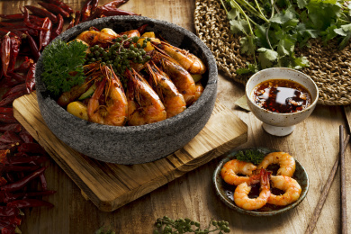 香辣罗氏沼虾拍摄