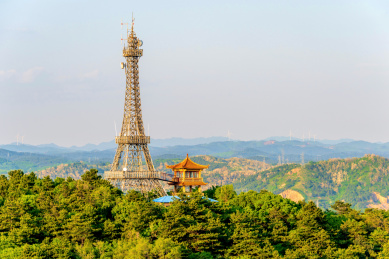 中国辽宁铁岭龙首山风光