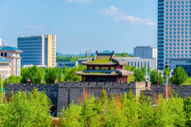 中国辽宁辽阳东京城城址天佑门