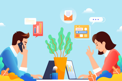 商务办公矢量插画