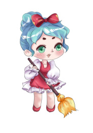 可爱的灰姑娘无背景