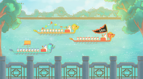 端午节的划龙舟比赛