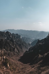 中国河南南阳西峡伏牛山老界岭山峰