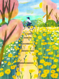 芒种时节骑着自行车去游玩