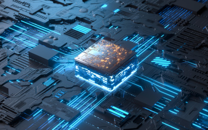 科技智能芯片创意图