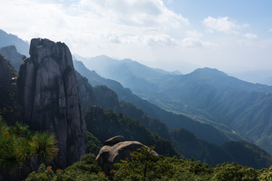 安徽省九华山群山风光