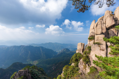 安徽省九华山群山风光