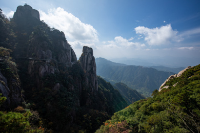 安徽省九华山群山风光