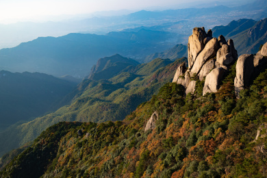 安徽省九华山群山风光
