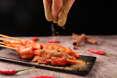 炸鸡柳撒孜然粉