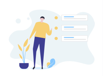 一个男生在分析数据