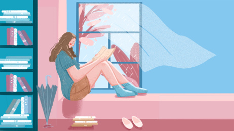 banner开屏插画养成每日阅读读书习惯