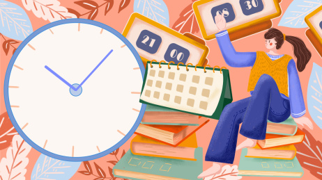 banner开屏插画如何管理时间时钟日历