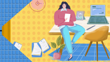 banner开屏插画 职场必修课职业办公