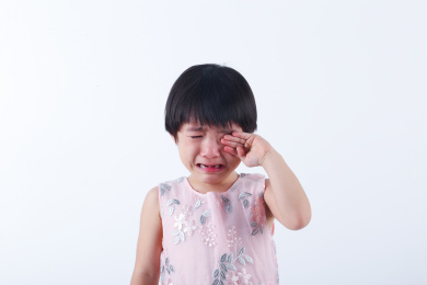 中国女宝宝伤心哭泣