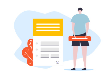 一个男人在更新动态