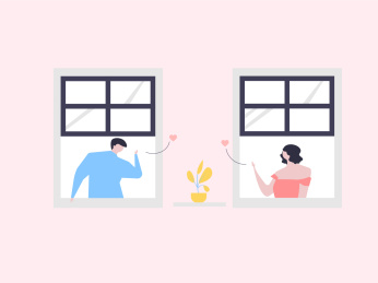 男生女生互表爱意