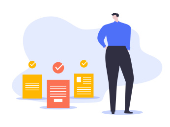 一个男人在找工作