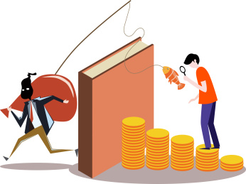 高考防诈骗插画