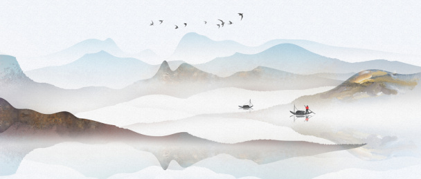 中国风意境山水画