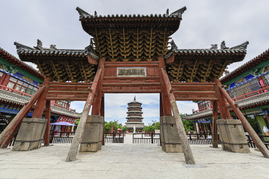 应县木塔，牌楼
